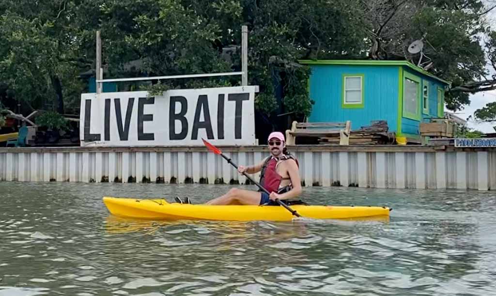 Live bait for kayak fishing near St Augustine, FL