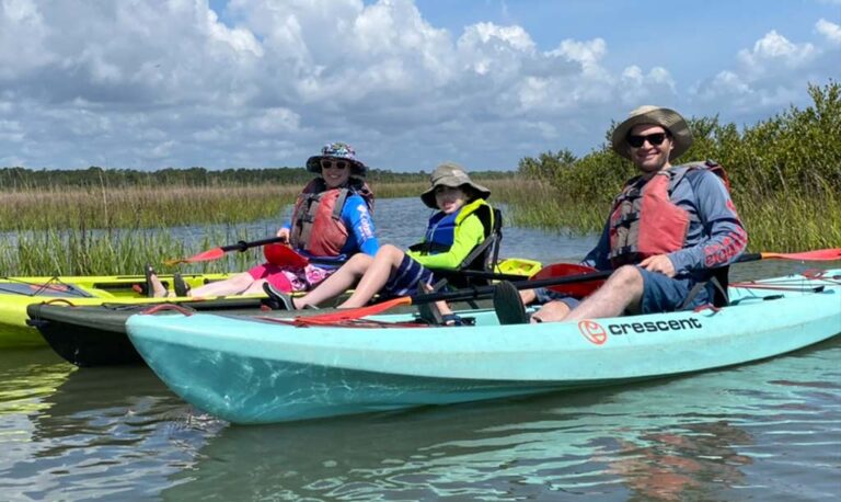 single fishing kayaks for rent crescent beach, fl